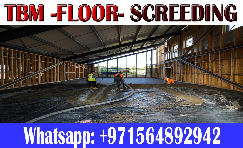 Floor Screeding & Self Leveling Applicator in Ajman Dubai Sharjah