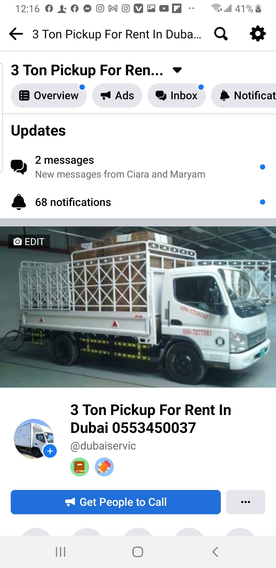 Pickup Truck In Business Bay 0553432478 Dubai