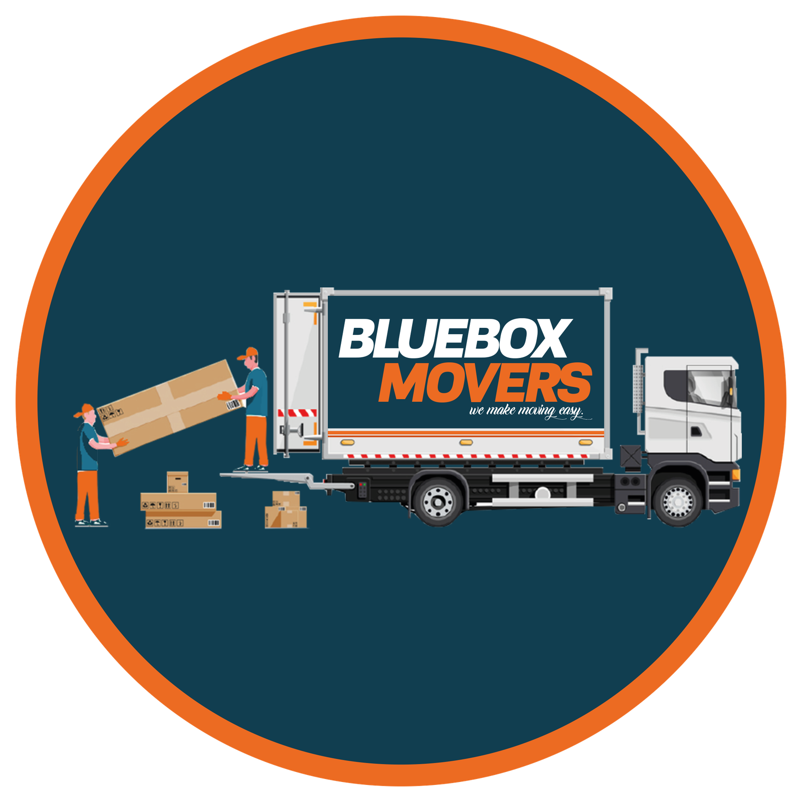 0501566568 BlueBox Movers in Dubai Production City Best Moving and Storage company in Town