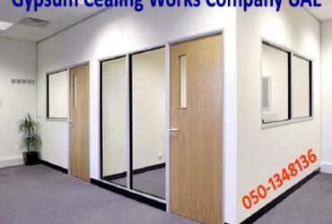 Glass Partition Works, False Ceiling Works Ajman Sharjah Dubai