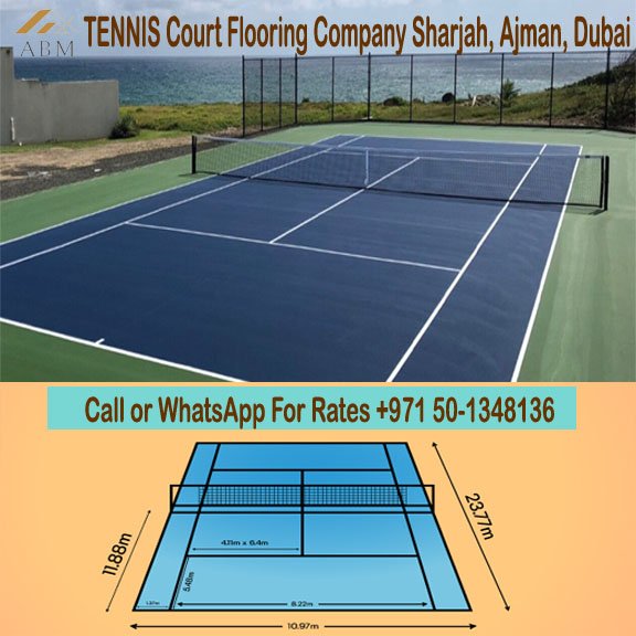 Tennis court flooring Work company Sharjah, Ajman, Dubai