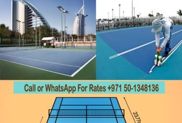 Tennis court flooring Work company Sharjah, Ajman, Dubai