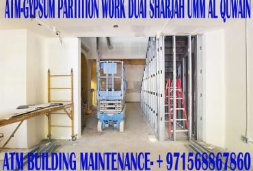 Gypsum ceiling partition work contractor in Umm Al Quwain Dubai Sharjah