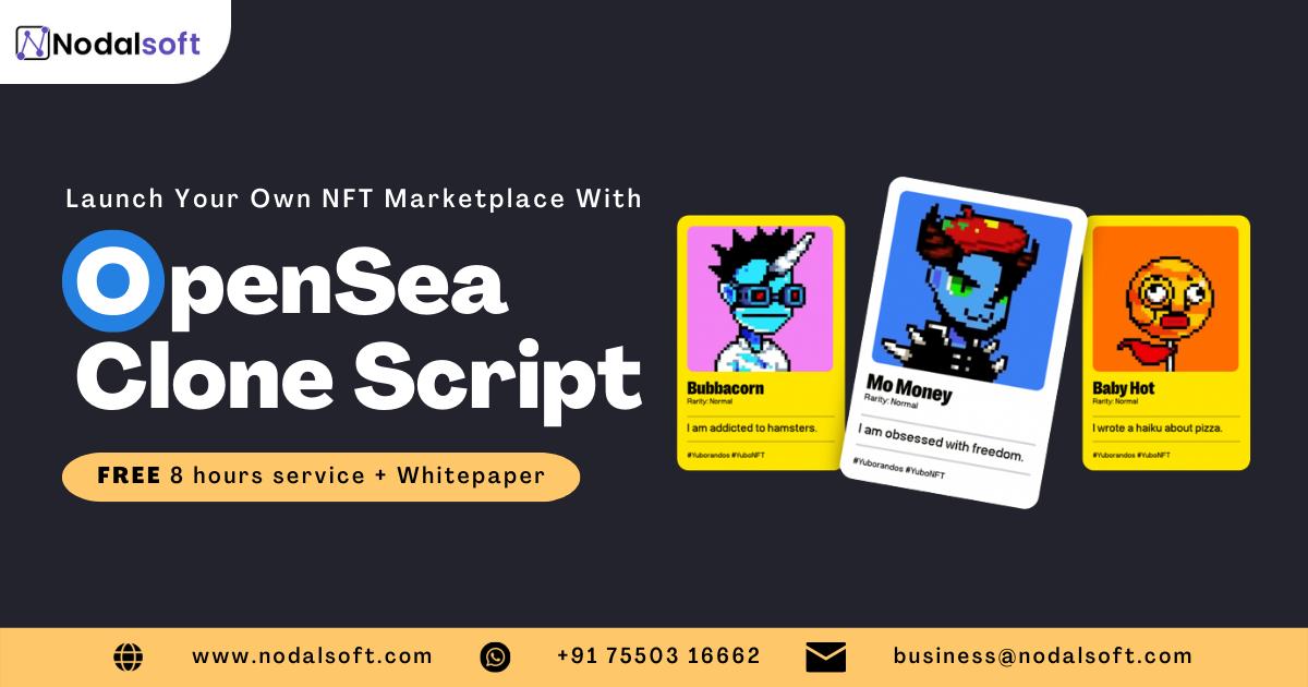 OpenSea Clone Script – Create Your Own NFT Marketplace Like OpenSea 