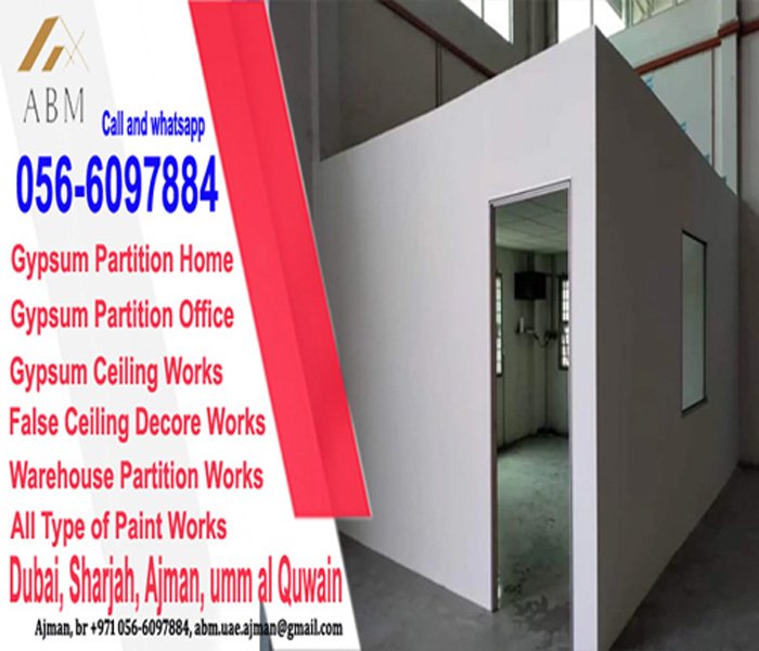 Warehouse Office Partition Work Company Ajman