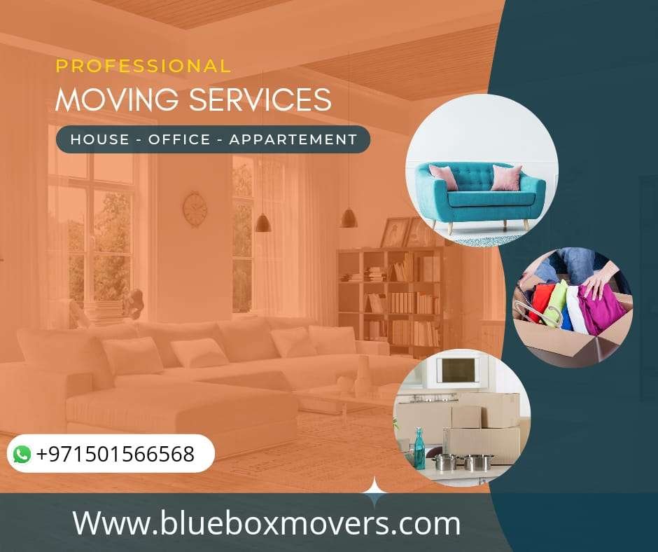 0501566568 BlueBox Movers in Jumeirah Golf Estates Villa,Office,Warehouse Move with Close Truck