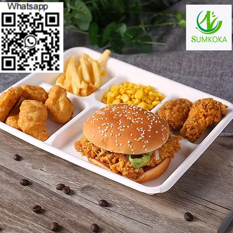 Tray disposable tray sugarcane tray meat tray