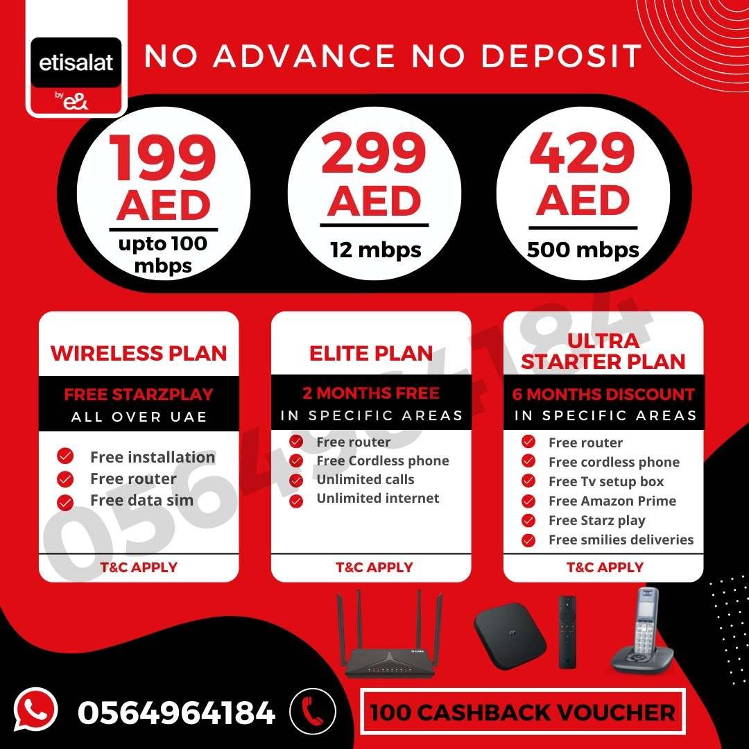 Etisalat home wireless internet service