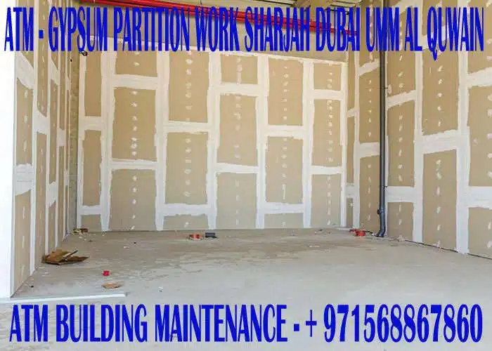 Gypsum Partition Installing Company in Sharjah Umm Al Quwain Dubai