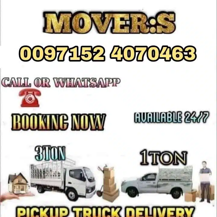 1TON Pickup Truck for moving Shifting expert labour team 052 4070463