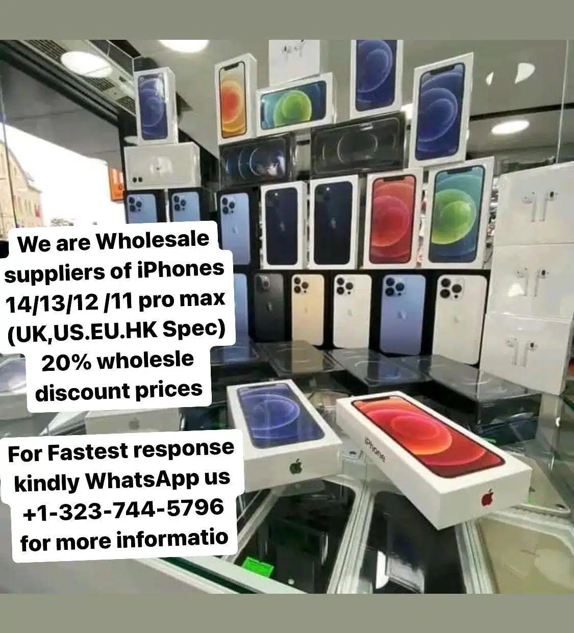 100% Verified  Wholesale Suppliers of  iPhone 14/13/12/11 pro max (UK,US.EU.HK Spec)