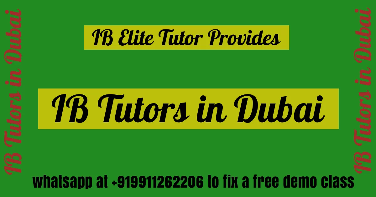 IB Tutors in Dubai