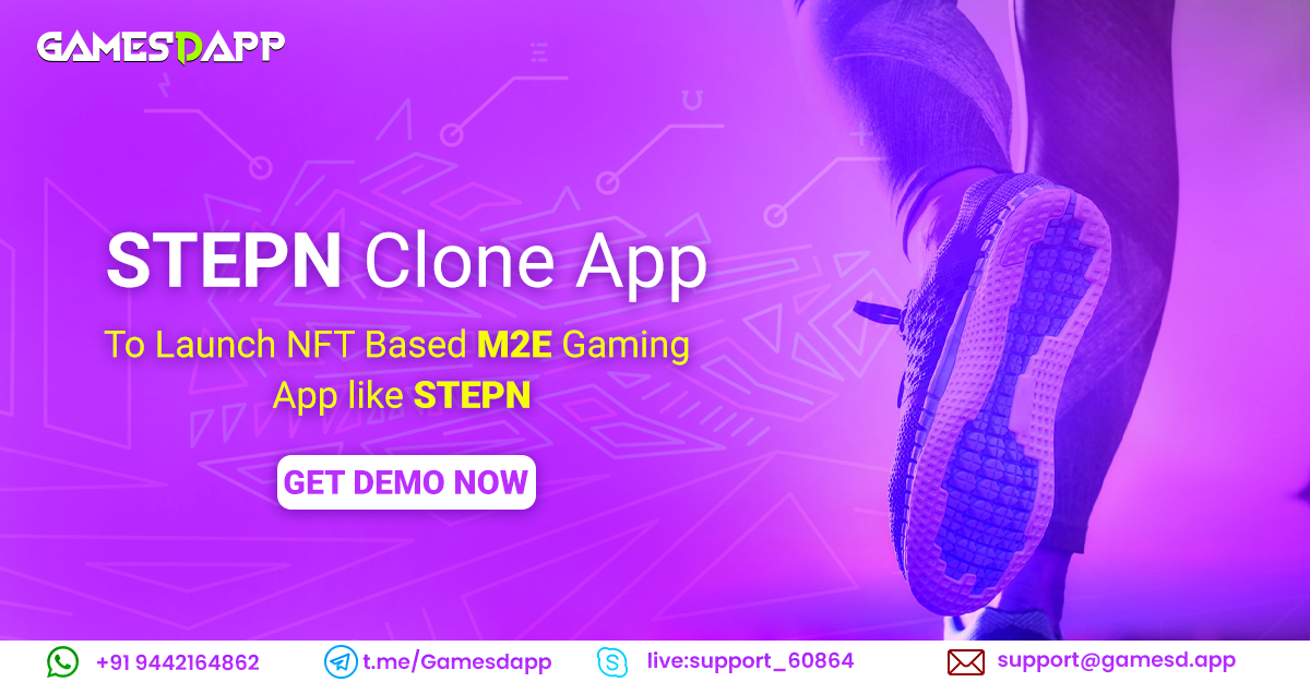 Steppn Clone App — Create an Fitness NFT Gaming App like Stepn