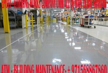 Warehouse Epoxy Flooring Works Company in Umm Al Quwain/ Dubai /Sharjah/UAE