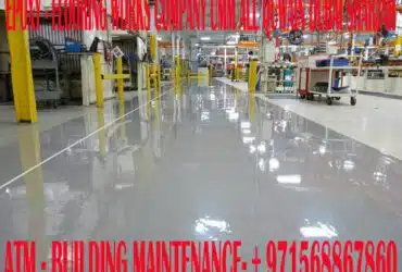 Warehouse Epoxy Flooring Works Company in Umm Al Quwain/ Dubai /Sharjah/UAE
