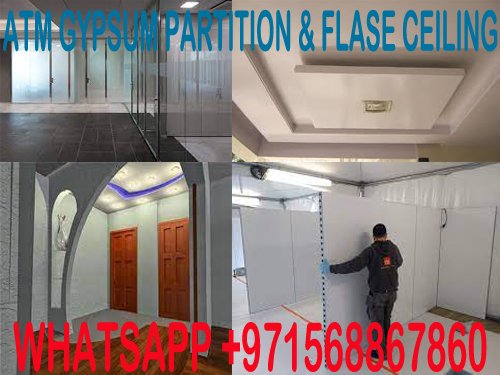 Best Gypsum ceiling partition works contractor in Umm Al Quwain Dubai Sharjah UAE