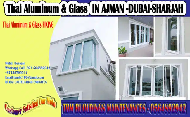 lass Door Fixing and Repairing Maintenance Ajman Dubai Sharjah RAk