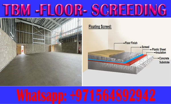 Concrete Floor Screeding Contractor in Ajman Dubai Sharjah