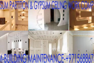 Gypsum Partition Installing Company in Sharjah Umm Al Quwain Dubai UAE