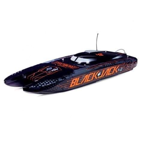 Pro Boat Blackjack 42" 8S Brushless RTR Electric Catamaran (Black/Orange) W/2.4GHz Radio System – REALWORLDHOBBY