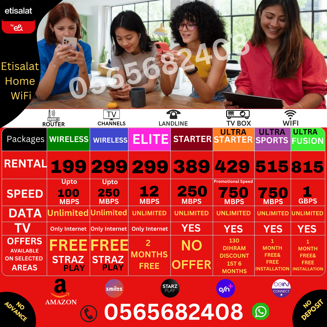 Etisalat home internet service