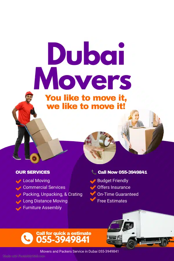 Fast and Professional Movers and Packers Service in Dubai