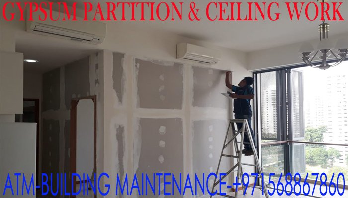 Gypsum Partition Work in Umm Al Quwain UAE