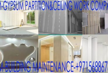 Gypsum Partition Installing Company in Umm Al Quwain Dubai Sharjah