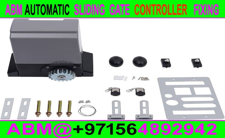 Automatic Sliding Gate controller Machine Fixing Ajman Sharjah