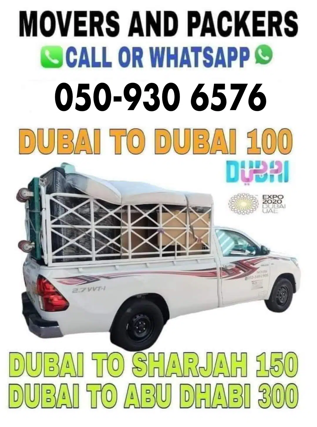 Cheap Movers Packers in Dubai 0523820987