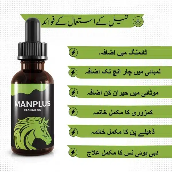 Original Man Plus Herbal Oil at Sale Price in Karachi 0322 2636 660 ( Shopii.com.pk )