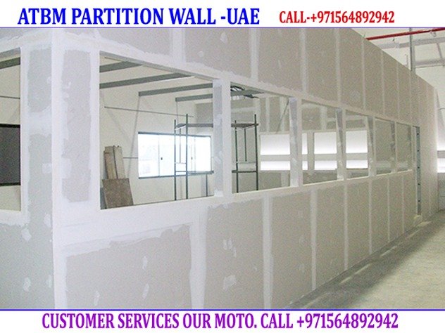 Office Gypsum Wall Partition and Painting Ajman Dubai Sharjah