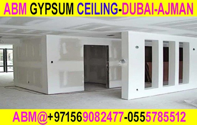 Office Gypsum Wall Partition and Painting Ajman Dubai Sharjah