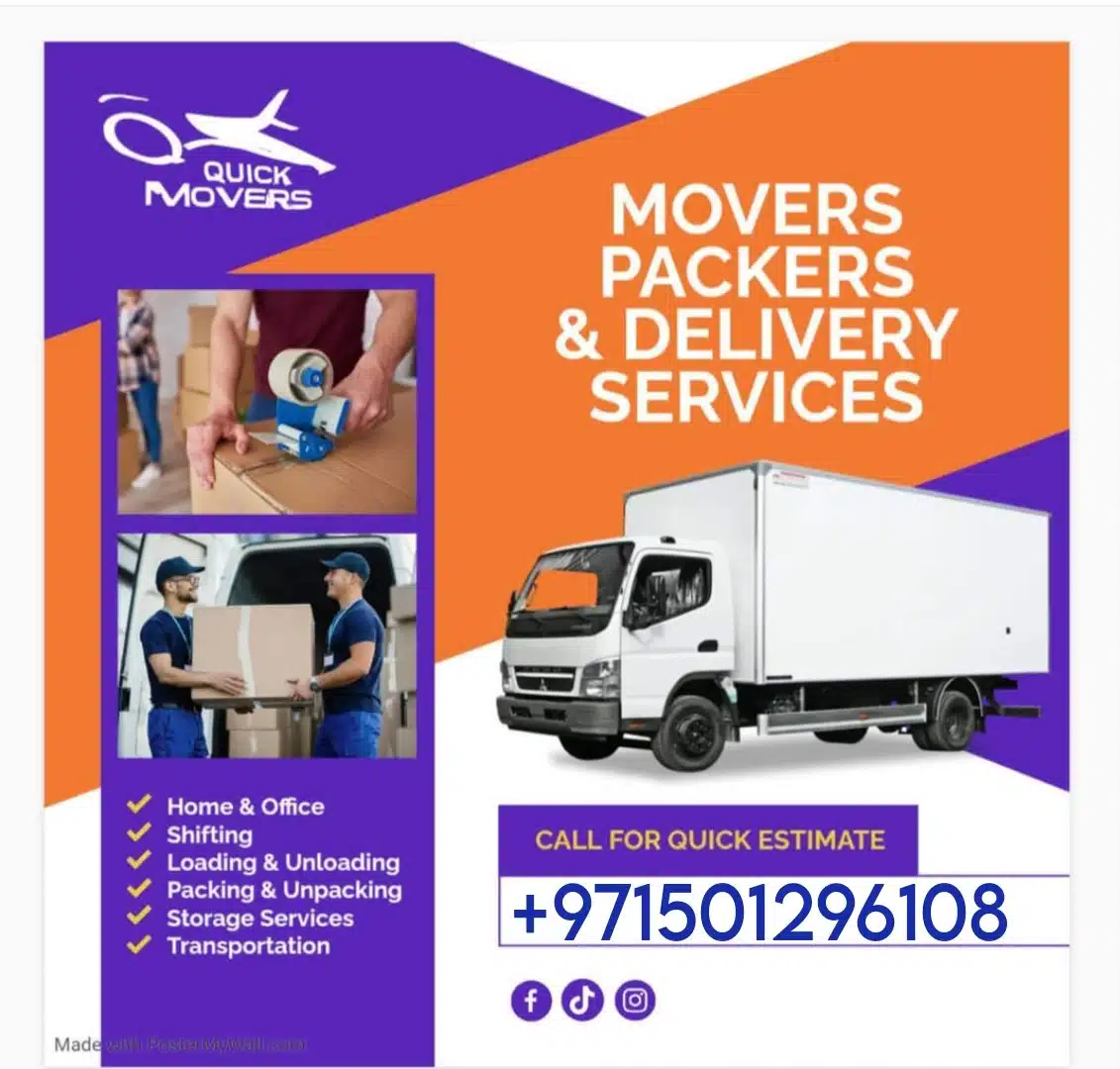 Movers and packers in JUMEIRAH HEIGHTS 0501296108