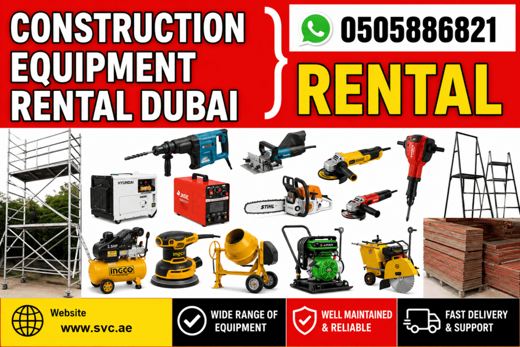 Tools Equipment Rental Sharjah 0505886821